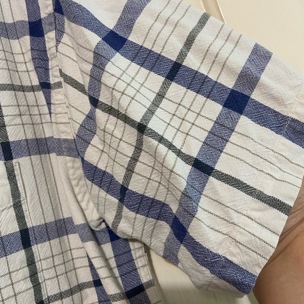 Pendleton Plaid Shirt Button Up Short Sleeve‎ 100% Cotton Men's Size Large - Picture 11 of 12